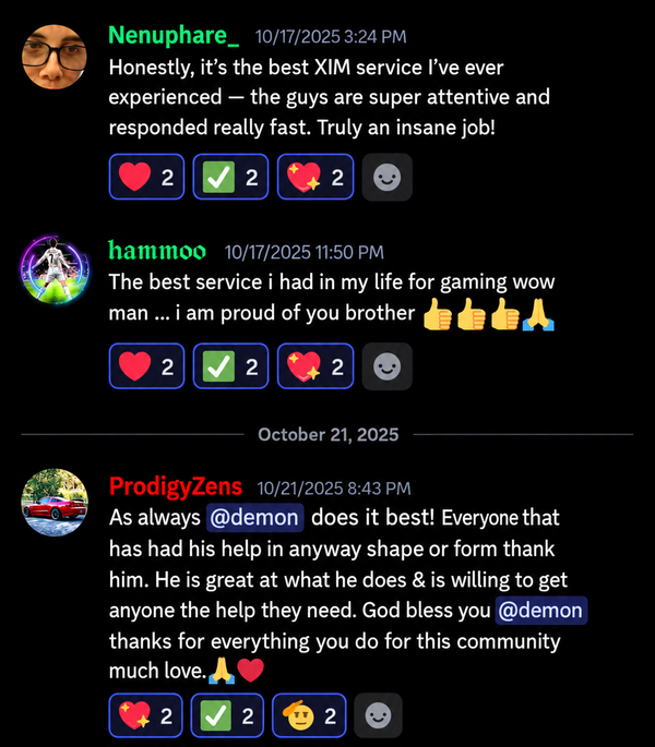 Customer testimonial
