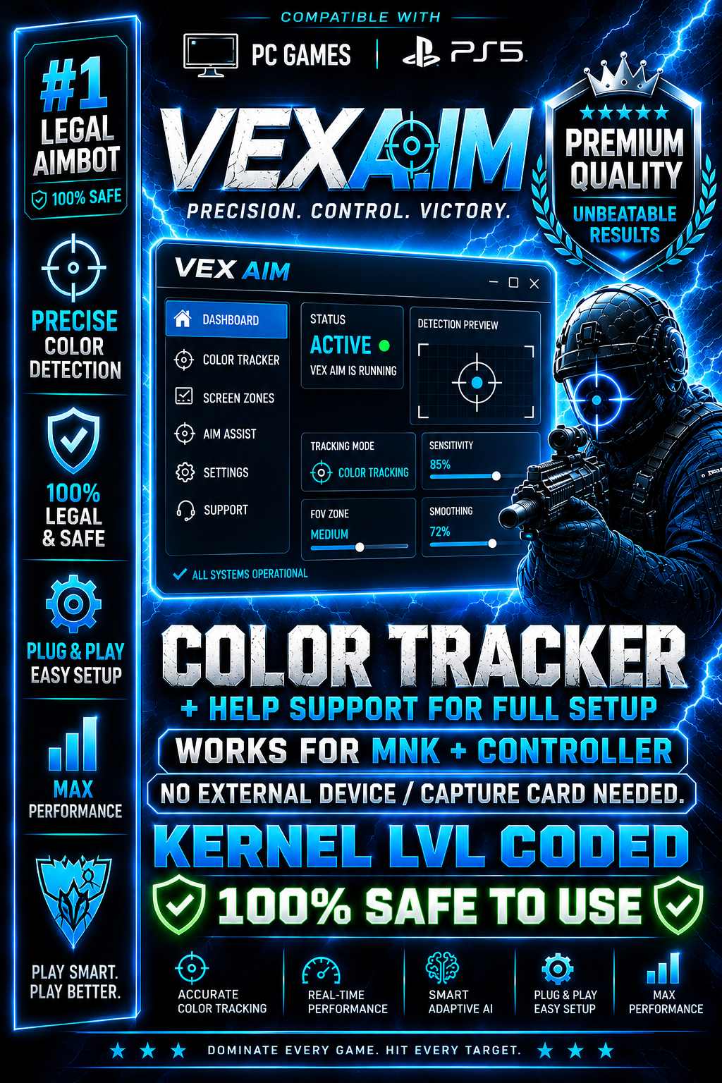 VEX AIM Color Tracking Aiming Tool